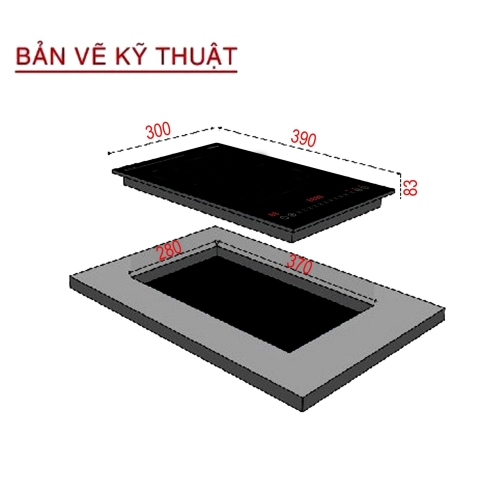 Bếp từ đơn âm Hubscher model: IHC-1129