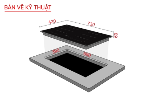 Bếp từ đôi Hubscher Model: IHC-888.HP