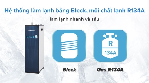 Máy lọc nước RO nóng nguội lạnh Sunhouse SHA76213CK 10 lõi