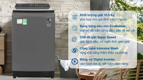 Máy giặt Samsung Inverter 10.5 kg WA10CG5745BD