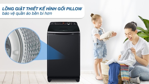Máy giặt AQUA Inverter 12kg AQW-DR120HT BK