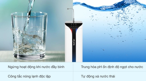 Máy lọc nước Kangaroo Hydrogen Slim nóng lạnh KG10A6S