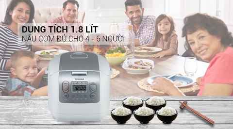 Nồi cơm điện tử Toshiba 1.8 lít RC-18NMFVN(WT)
