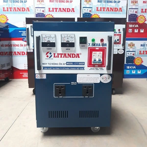 Ổn Áp Litanda 7,5KVA Dải 50V – 250V DR NEW 2021 Dây Đồng