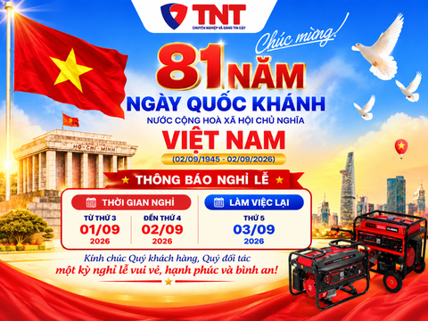 THÔNG BÁO LỊCH NGHỈ LỄ QUỐC KHÁNH 2026