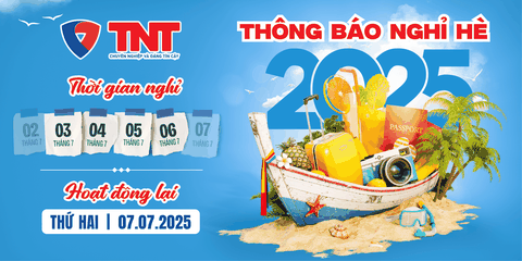 THÔNG BÁO LỊCH NGHỈ HÈ 2025