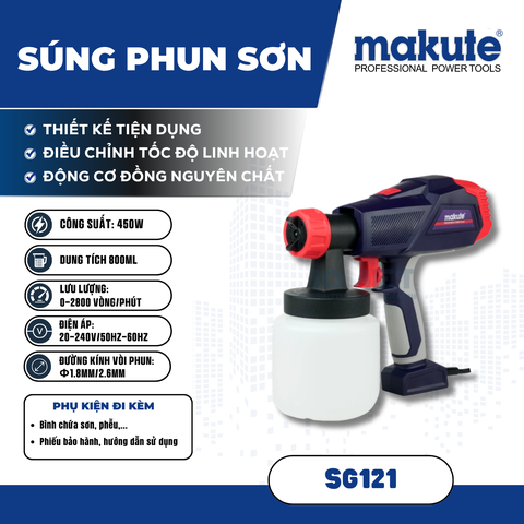 MÁY PHUN SƠN MAKUTE SG121