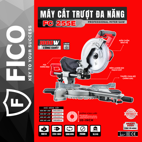 MÁY CẮT TRƯỢT ĐA NĂNG FICO FC 255E