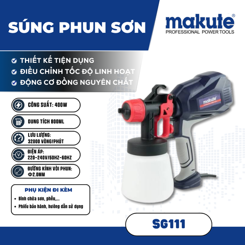 MÁY PHUN SƠN MAKUTE SG111