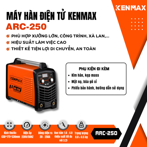 Máy hàn điện tử KENMAX | ARC-250