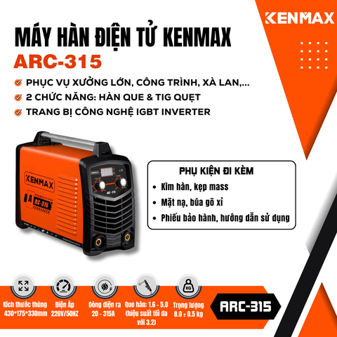 Máy hàn điện tử KENMAX | ARC-315