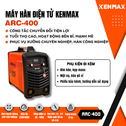 Máy hàn CÔNG NGHIỆP KENMAX | ARC-400