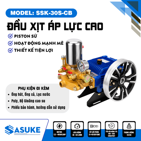 ĐẦU XỊT ÁP LỰC CAO SASUKE SSK-30S-CB