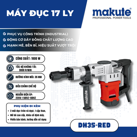 Máy đục (17ly) DH35 RED