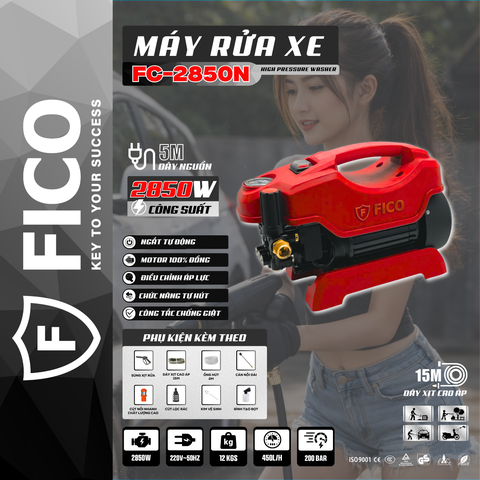 MÁY RỬA XE CAO ÁP FICO FC-2850N