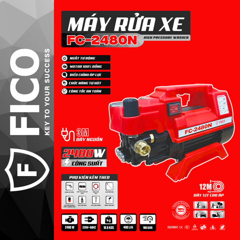 MÁY RỬA XE CAO ÁP FICO FC-2480N