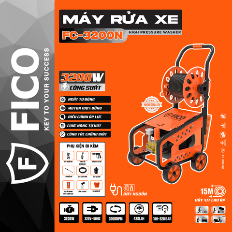 Máy rửa xe cao cấp FICO FC-3200N