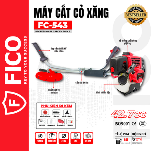 MÁY CẮT CỎ XĂNG FICO FC-543