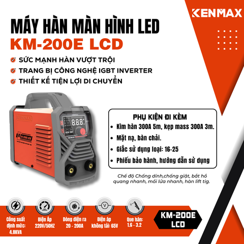 Máy hàn màn hình LED KM-200E LCD