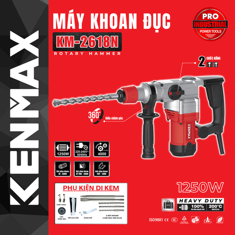 MÁY KHOAN ĐỤC KENMAX KM-2618N