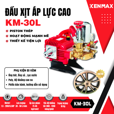 ĐẦU XỊT ÁP LỰC CAO KENMAX KM-30L