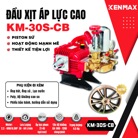 ĐẦU XỊT ÁP LỰC CAO KENMAX KM-30S-CB