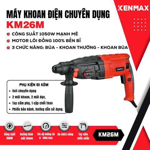 Máy khoan điện CHUYÊN DỤNG KENMAX | KM26M