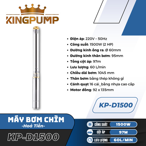 Máy bơm chìm hoả tiễn KP-D1500