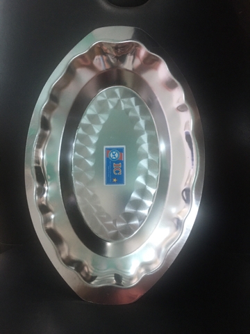 DĨA OVAL SÂU INOX-35CM