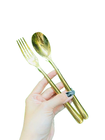 MUỖNG NĨA CƠM VÀNG 666