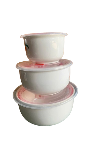 BỘ 3 THỐ SỨ NẮP NHỰA