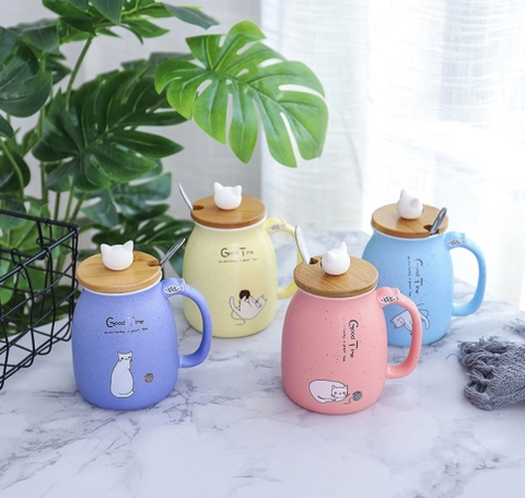 CA SỨ NẮP GỖ MÈO