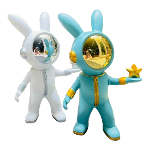 TƯỢNG DECOR THỎ PHI HÀNH GIA