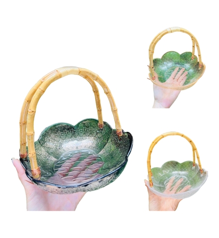 GIỎ ĐỰNG TRÁI CÂY THUỶ TINH