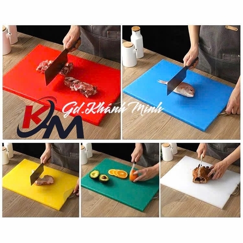 Thớt Nhựa chuyên dụng Cao Cấp Nhiều Màu Chất Liệu Cứng Cáp An Toàn Khi Sử Dụng
