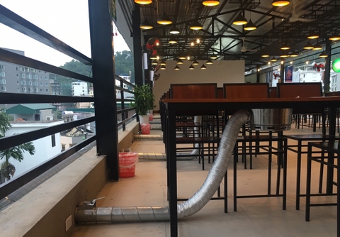 Hệ thống hút khói âm nhà hàng lẩu nướng BBQ