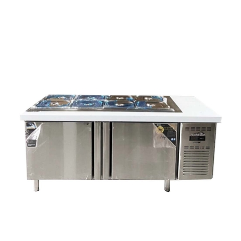 Tủ mát bàn chặt có khay Topping 1m8