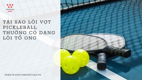 Tại sao lõi vợt pickleball thường có dạng lõi tổ ong