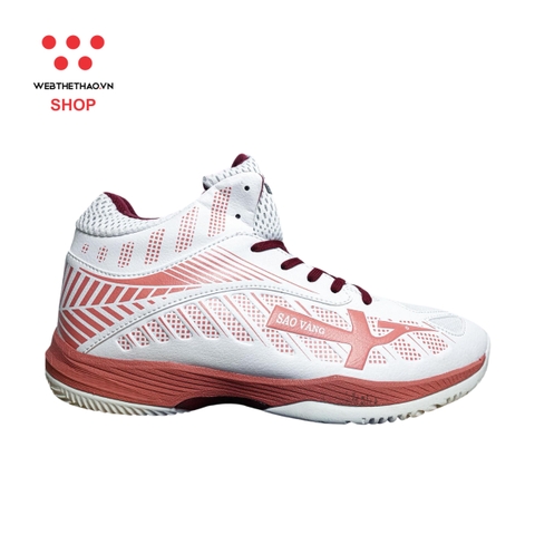 Giày bóng chuyền Sao Vàng 301 "Trắng Hồng" SV301-15 - Hàng Chính Hãng