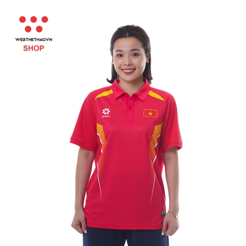 Áo polo đội tuyển Olympic VN24 "Đỏ" MJ-AJ1419-01 - Hàng Chính Hãng