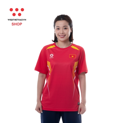 Áo phông đội tuyển Olympic VN24 "Đỏ" MJ-AJ1417-01 - Hàng Chính Hãng