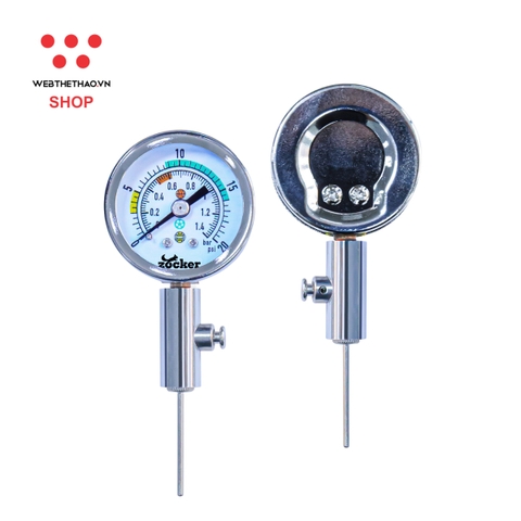 Đồng Hồ Đo Áp Suất Bóng Zocker - Hàng Chính Hãng