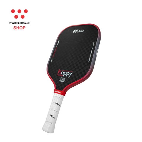 Vợt Pickleball Zocker Happy HP03 Premium Quality "Red" HP03-04 - Hàng Chính Hãng