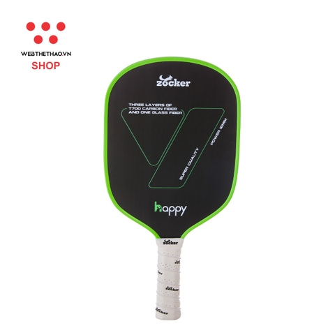 Vợt Pickleball Zocker Happy HP02 Super Quality "Green" HP02-01 - Hàng Chính Hãng