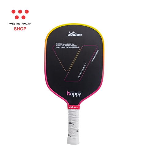 Vợt Pickleball Zocker Happy HP02 Super Quality "Gradient" HP02-02 - Hàng Chính Hãng