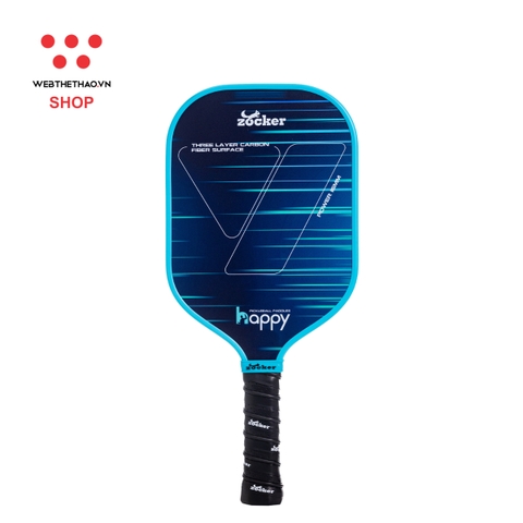 Vợt Pickleball Zocker Happy HP01 Standard "Blue" HP01-02 - Hàng Chính Hãng
