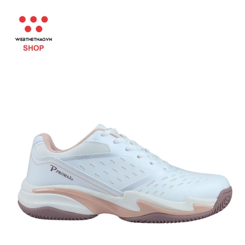 Giày thể thao Pickleball Promax PI86 "White/PInk" DL-PI86-04 - Hàng Chính Hãng
