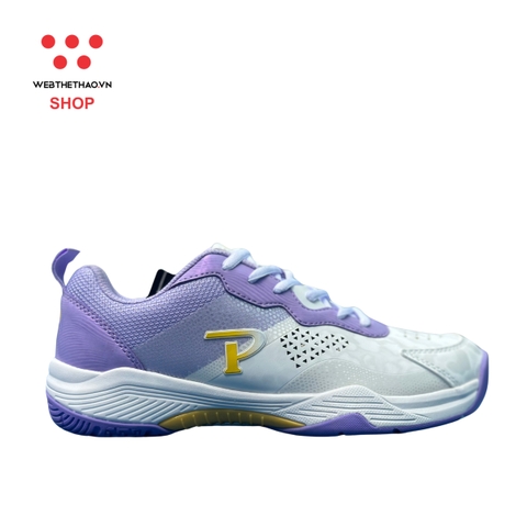 Giày Cầu Lông / Bóng Chuyền Động Lực Promax "White/Purple" PR-241023-08 - Hàng Chính Hãng