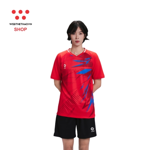 Bộ quần áo luyện tập đội tuyển bóng chuyền Việt Nam 2024 "Đỏ" MJ-E2214-3 - Hàng Chính Hãng