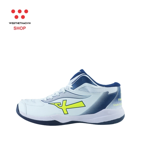 Giày Bóng Chuyền Sao Vàng Fansipan màu "Trắng Xanh Than" SV-FSP-03 - Hàng Chính Hãng